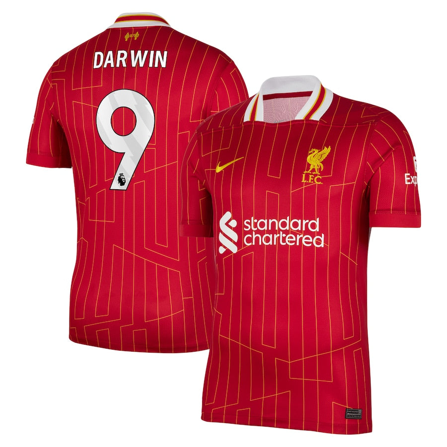 Darwin Núñez Liverpool Nike 2024/25 Home Player Authentic T-shirt – Red
