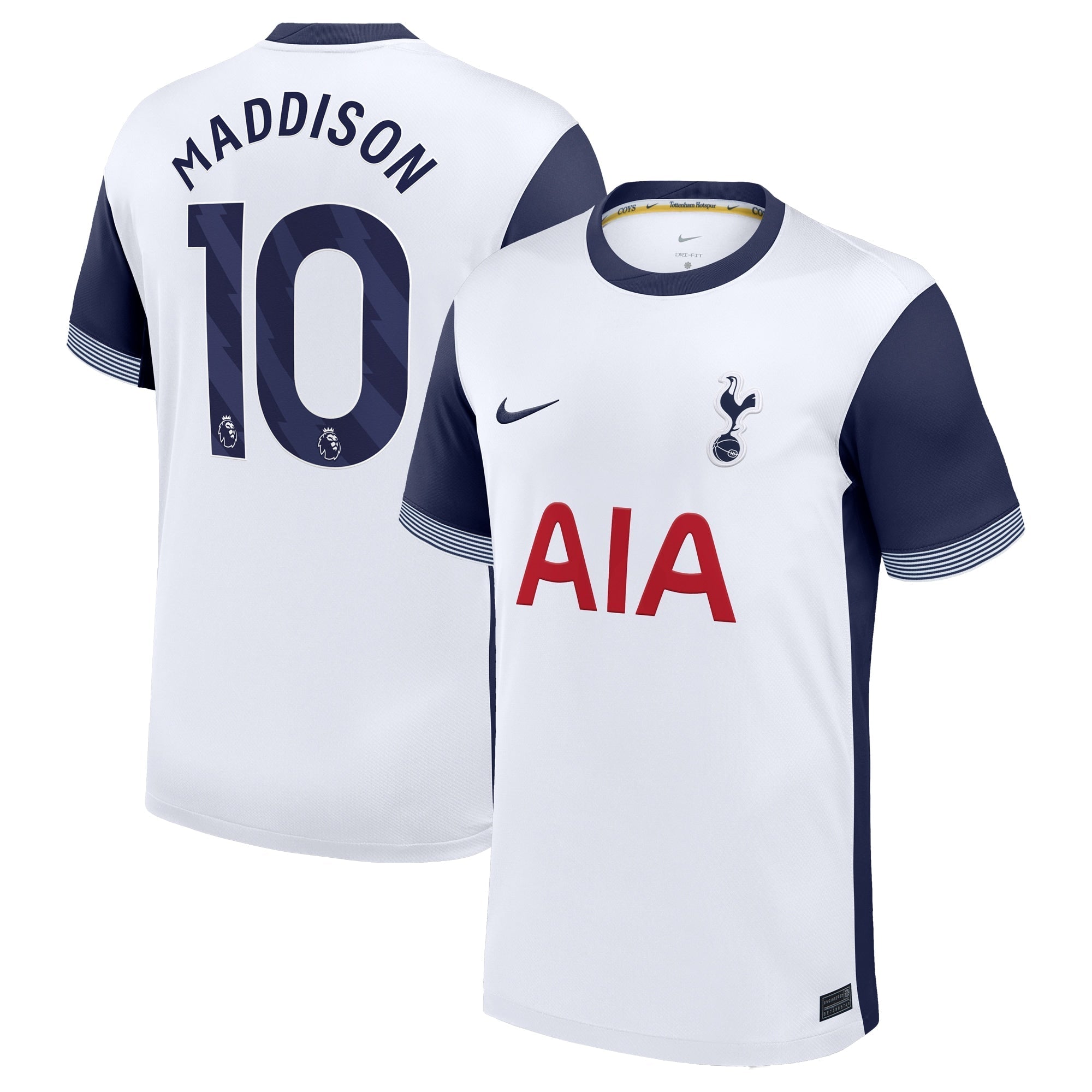 James Maddison Tottenham Hotspur Nike 2024/25 Home Player Authentic T-shirt - White