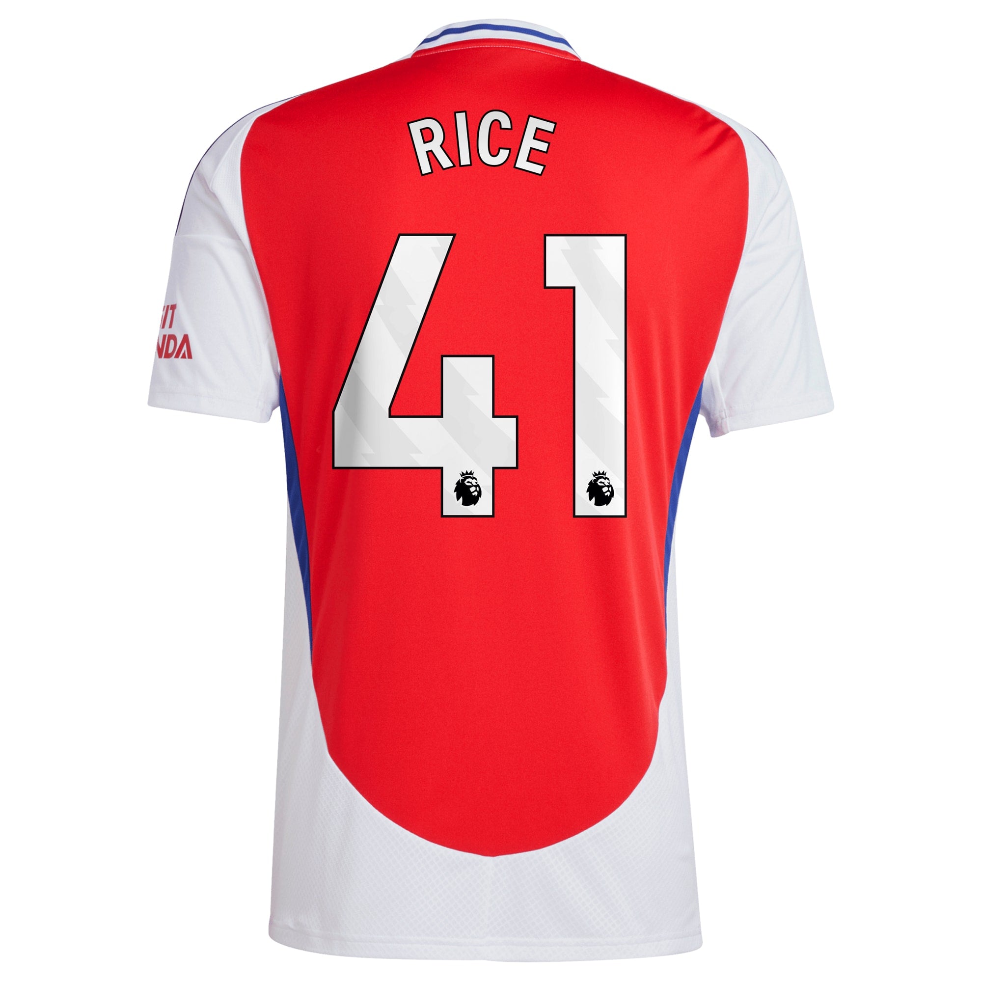Declan Rice Arsenal adidas 2024/25 Home Player Authentic T-shirt – Red