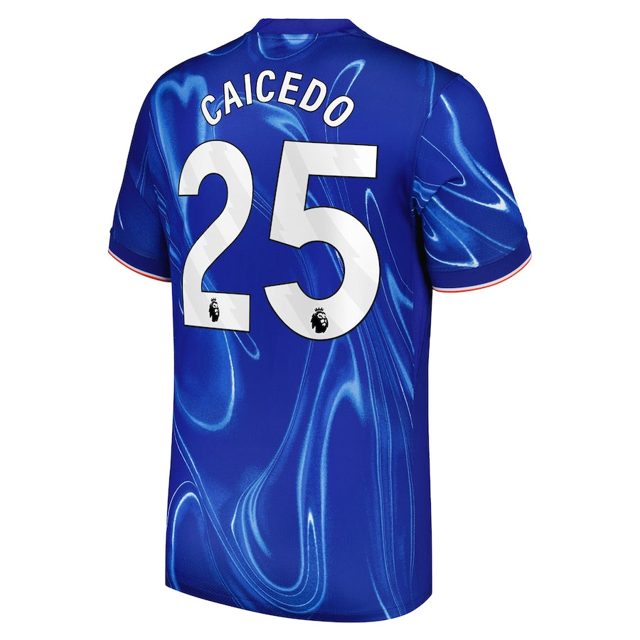 Moisés Caicedo Chelsea Nike 2024/25 Home Player Authentic T-shirt - Blue