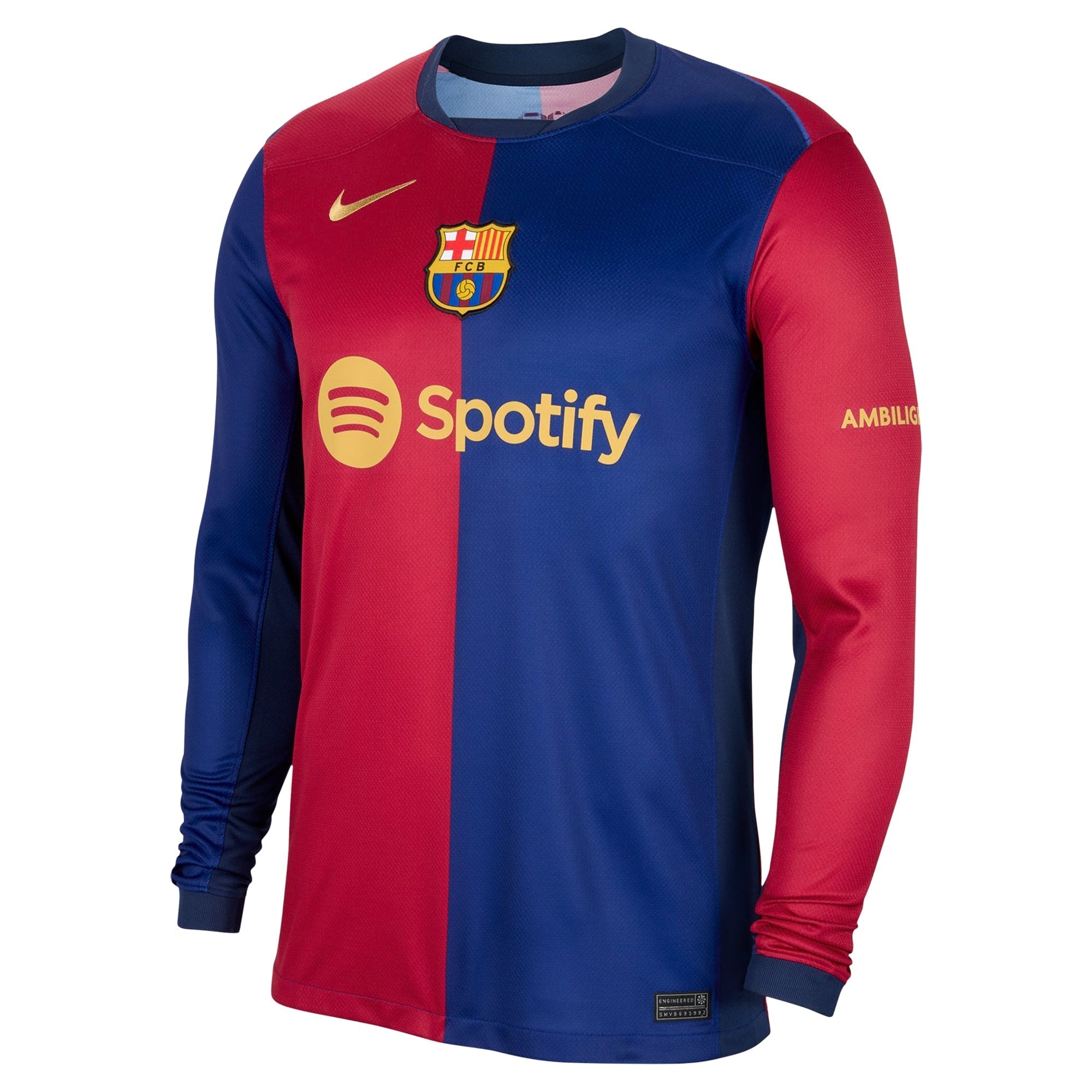 Lamine Yamal Barcelona Nike 2024/25 Home Player Long Sleeve Authentic T-shirt - Royal