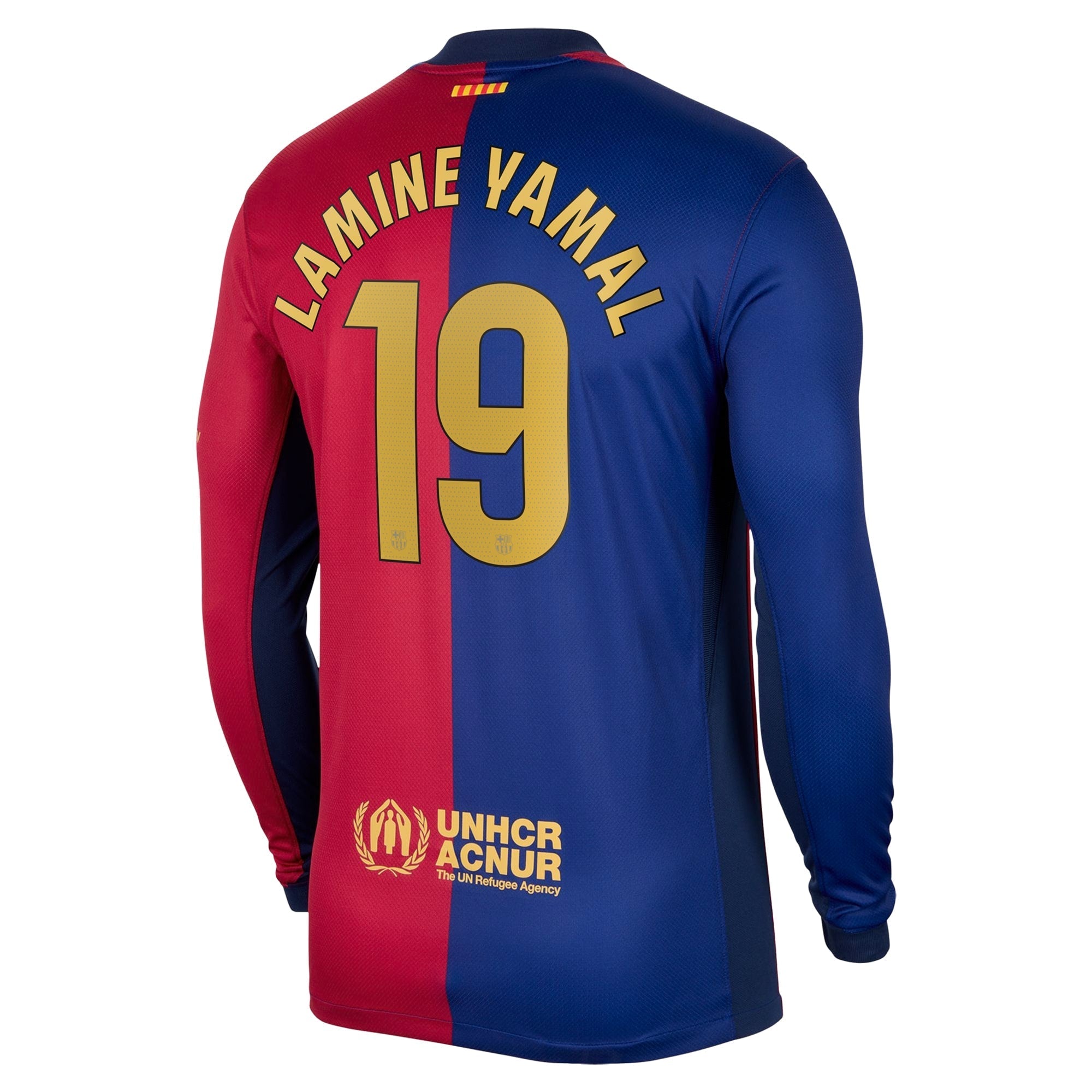 Lamine Yamal Barcelona Nike 2024/25 Home Player Long Sleeve Authentic T-shirt - Royal