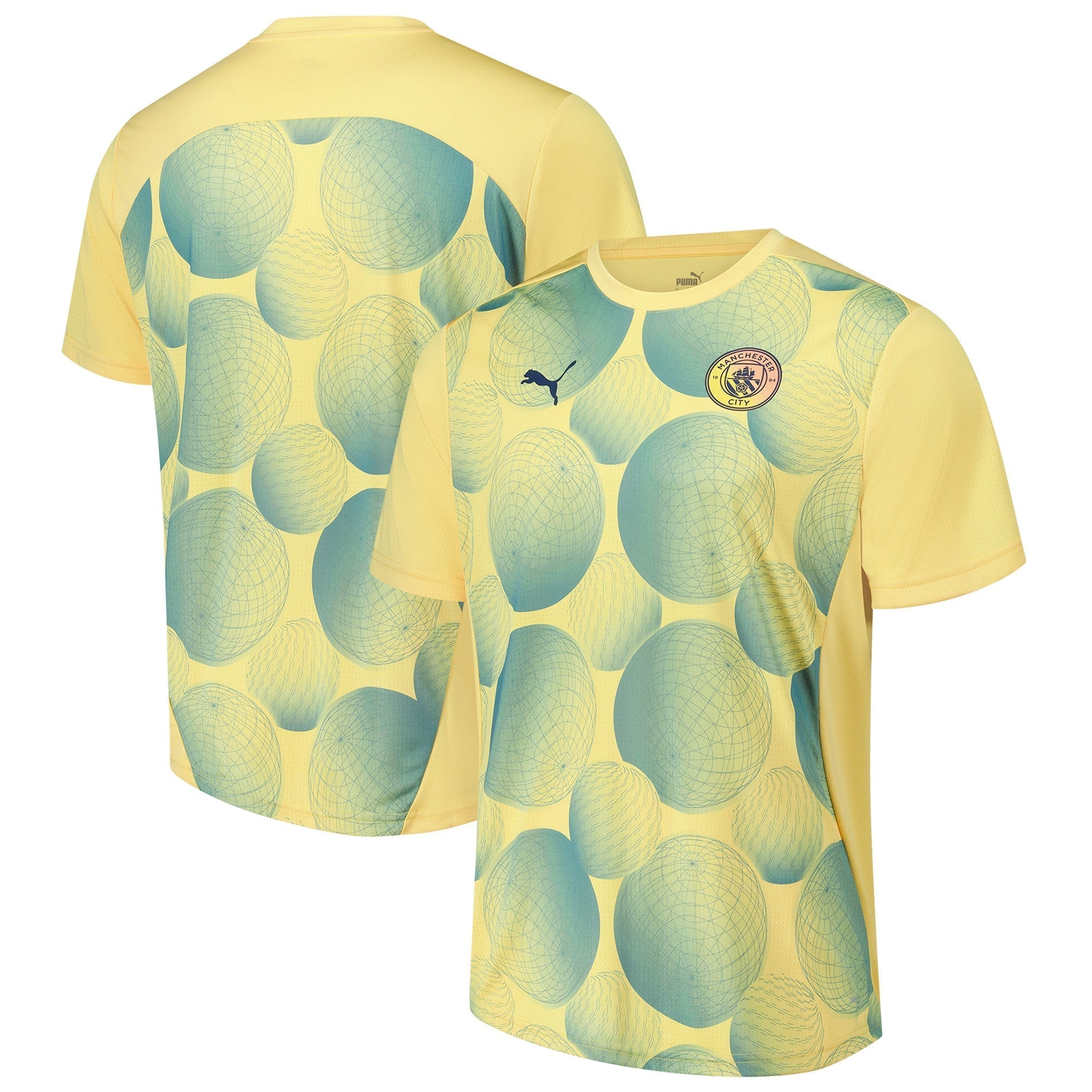 Manchester City Puma 2024/25 Pre-Match Authentic T-shirt - Gold