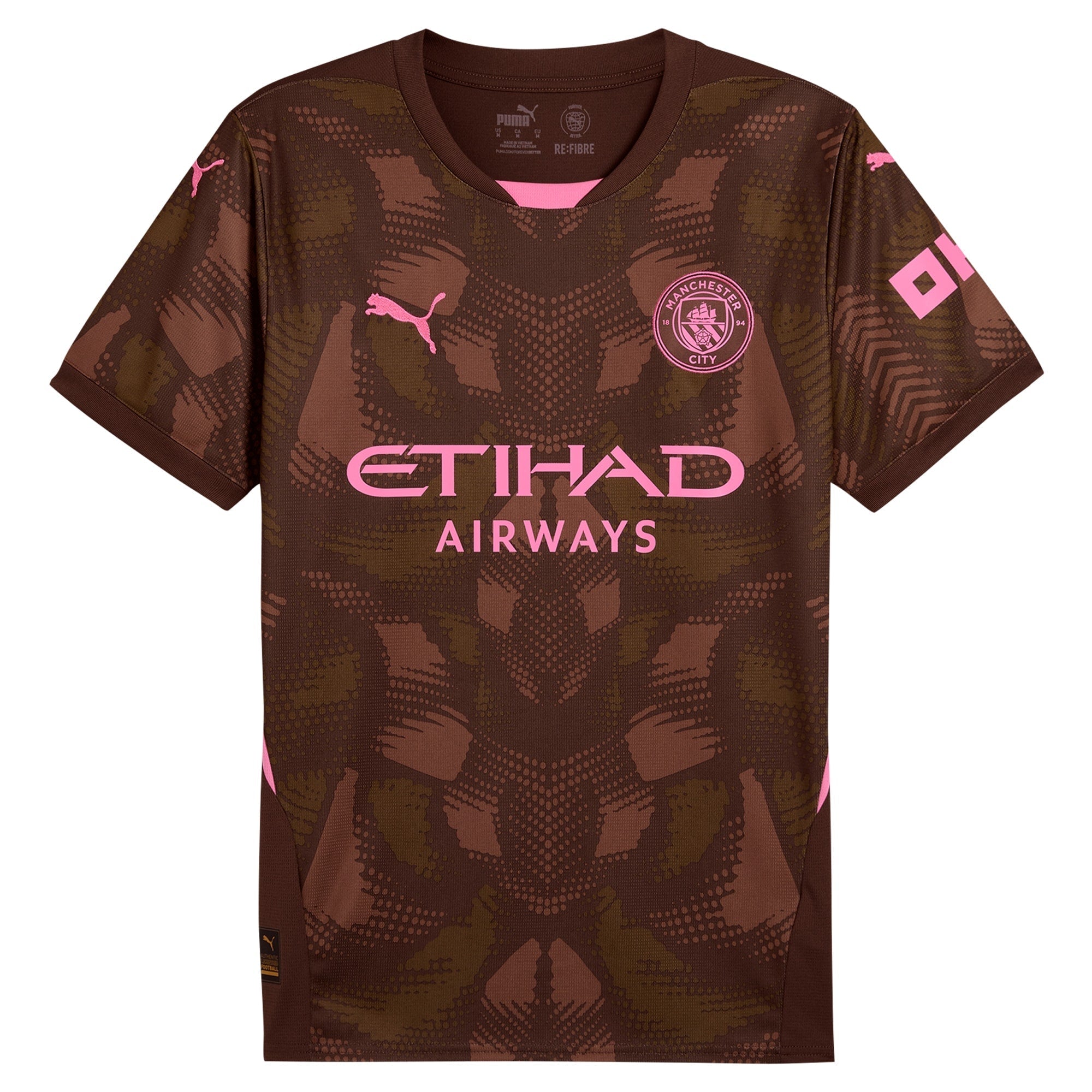 Manchester City Puma 2024/25 Short Sleeve Goalkeeper Authentic T-shirt - Brown