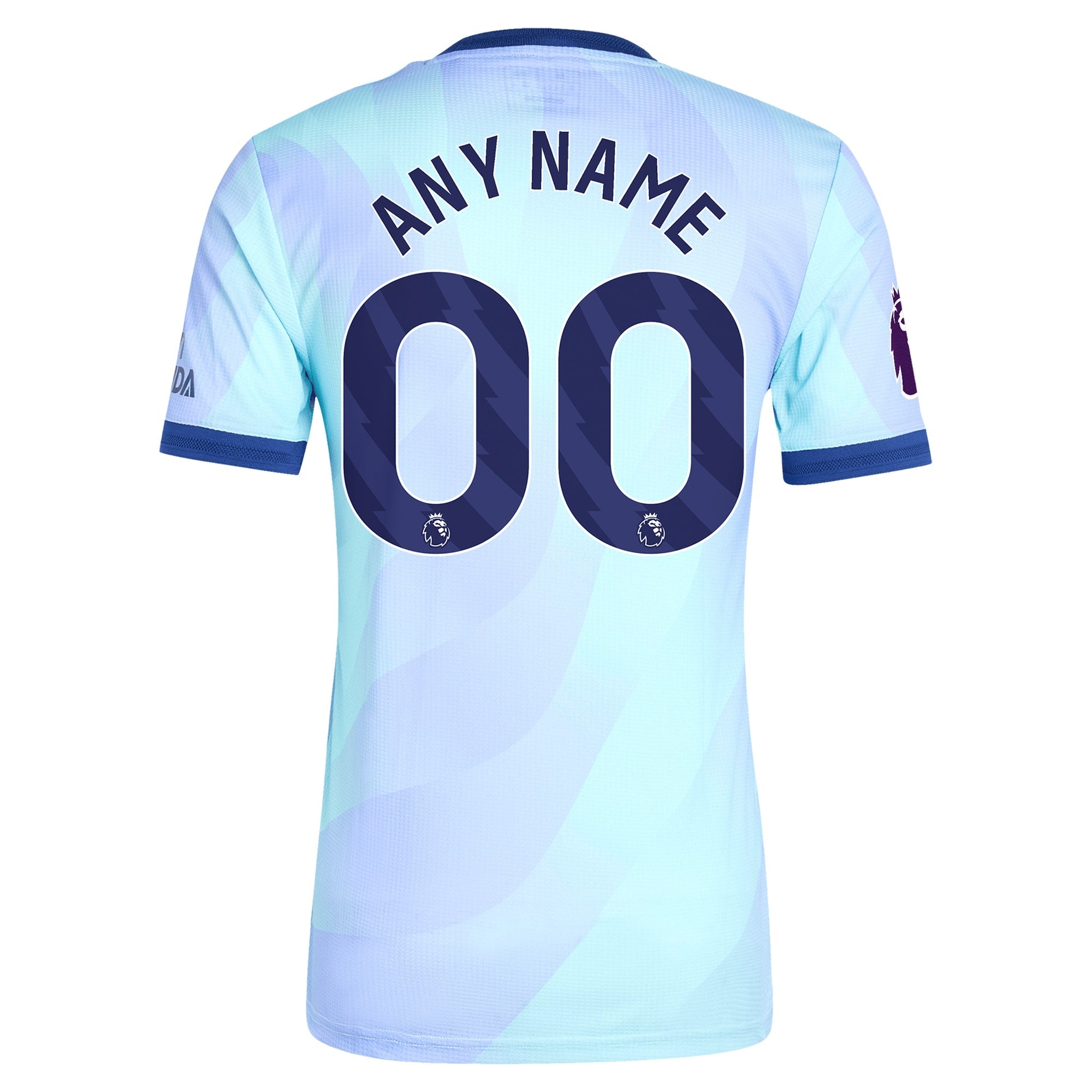 Arsenal adidas Originals 2024/25 Third Custom Authentic T-shirt - Aqua