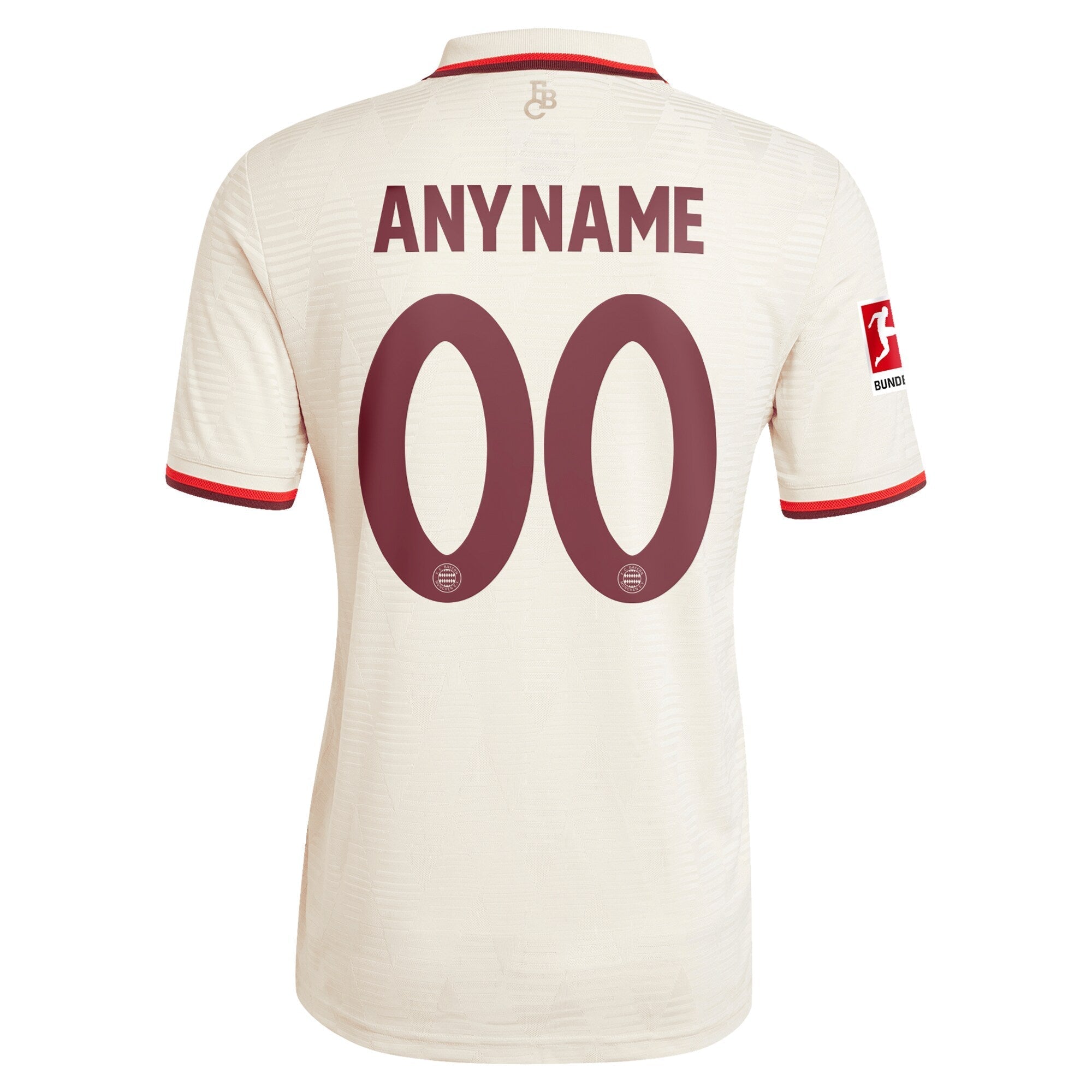 Bayern Munich adidas Originals 2024/25 Third Custom Authentic T-shirt - Cream