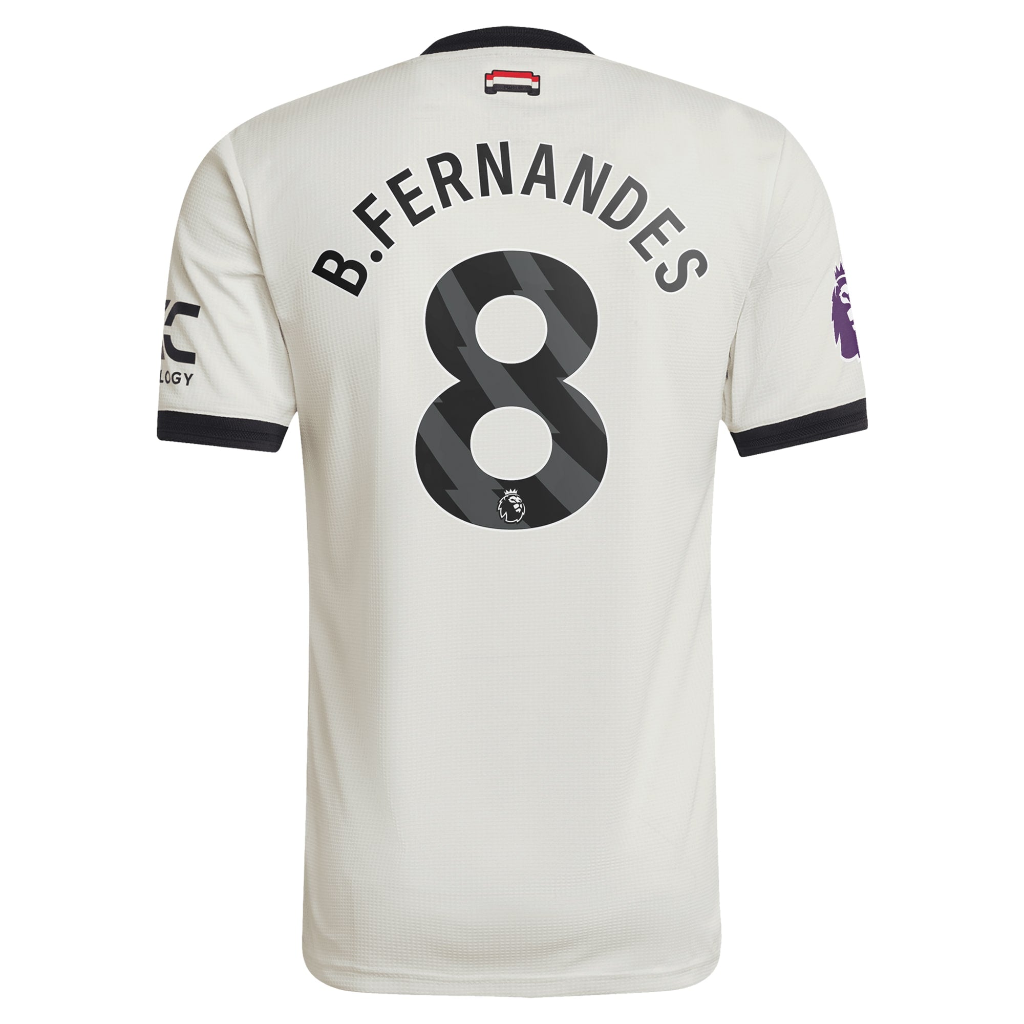 Bruno Fernandes Manchester United adidas Originals 2024/25 Third Authentic T-shirt - Cream