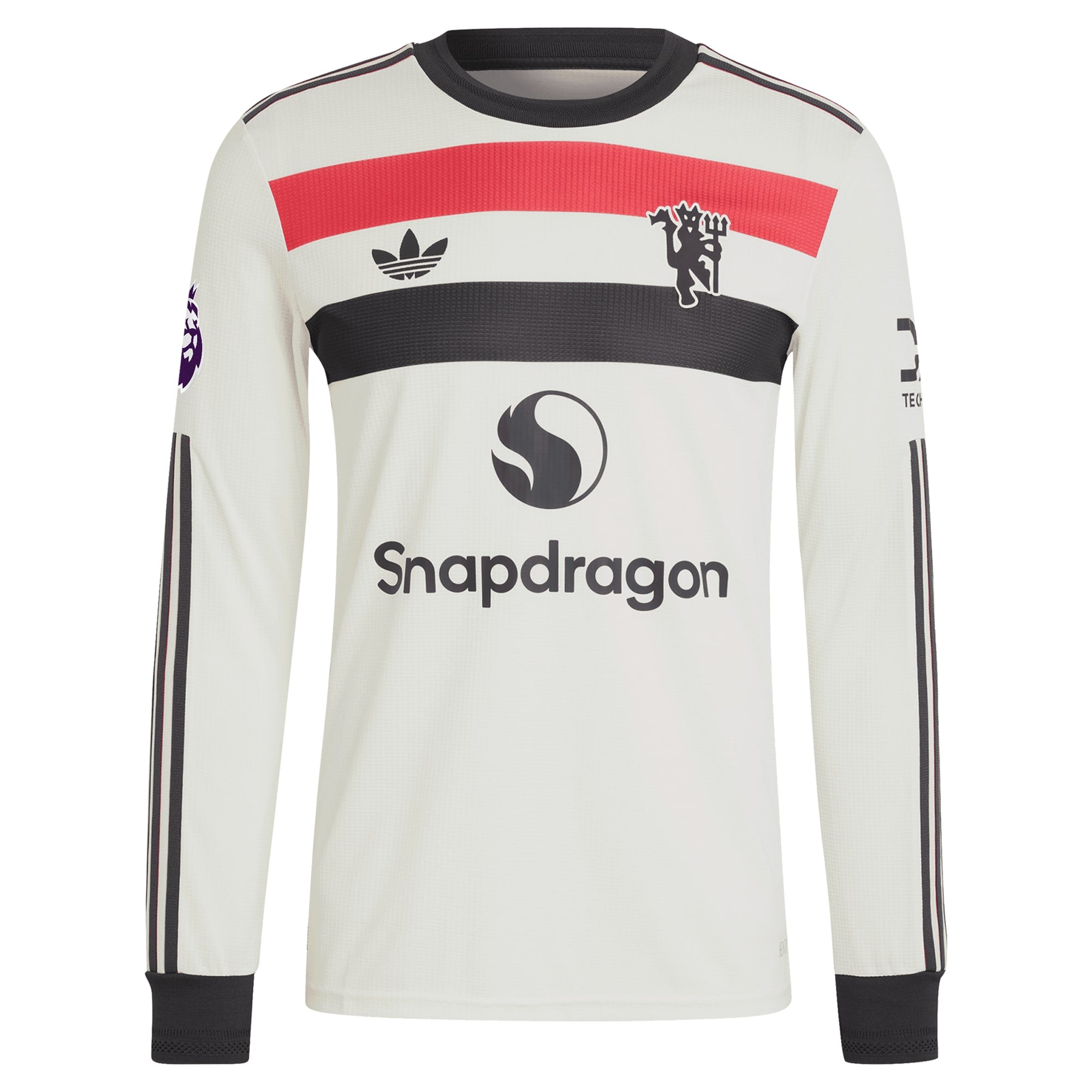 Alejandro Garnacho Manchester United adidas Originals 2024/25 Third Long Sleeve Authentic T-shirt - Cream