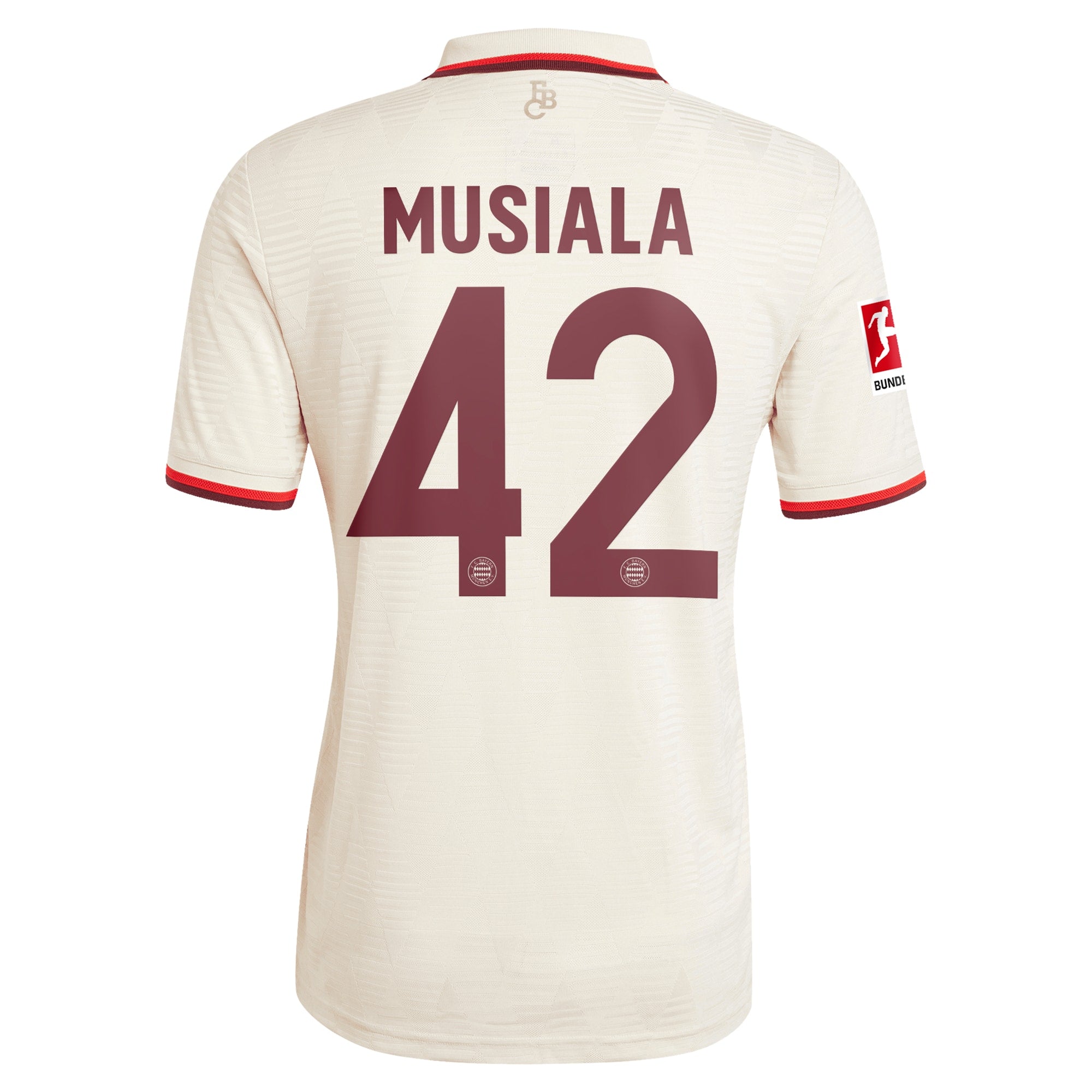 Jamal Musiala Bayern Munich adidas Originals 2024/25 Third Player Authentic T-shirt - Cream