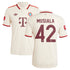 Jamal Musiala Bayern Munich adidas Originals 2024/25 Third Player Authentic T-shirt - Cream