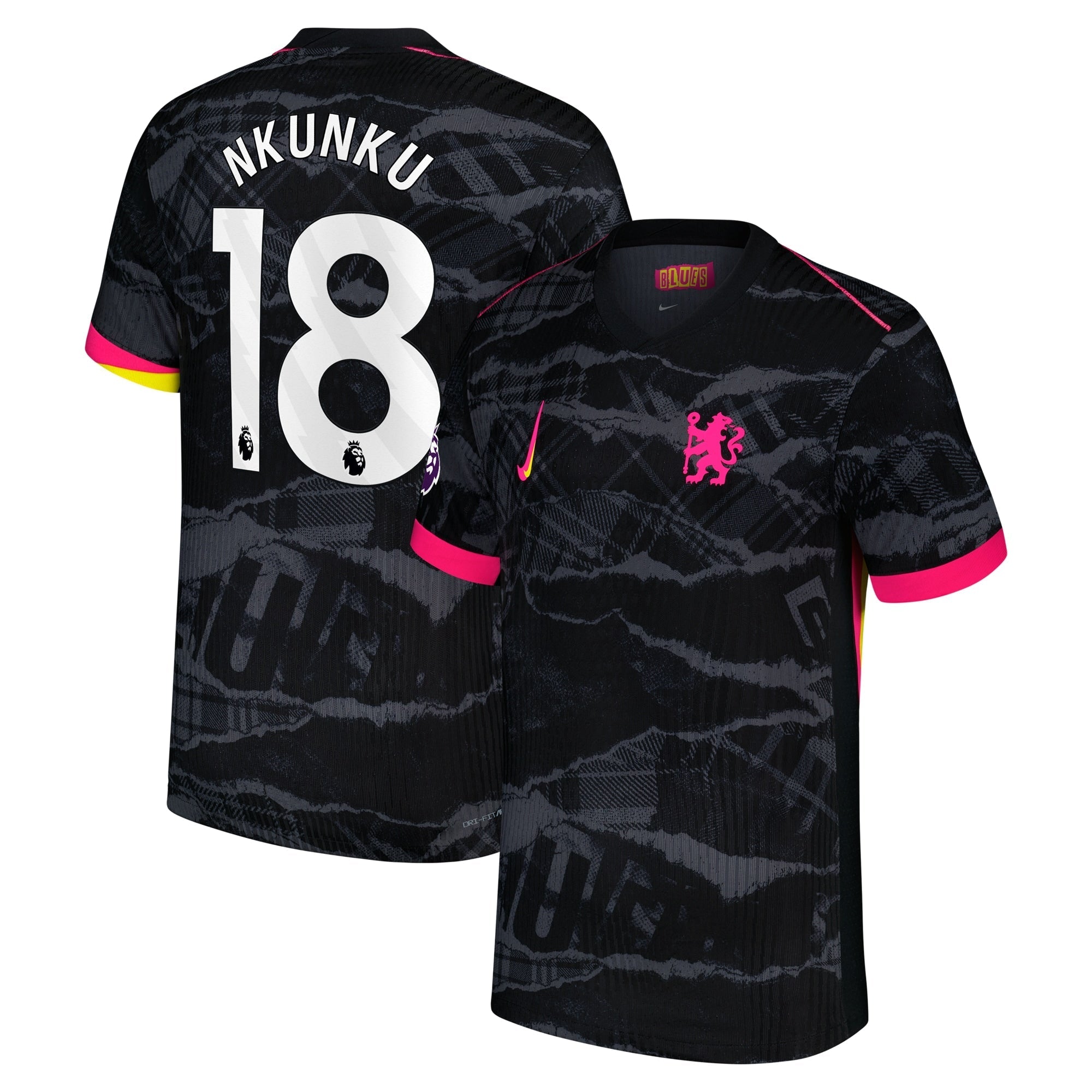Christopher Nkunku Chelsea Nike 2024/25 Third Player Authentic T-shirt - Anthracite