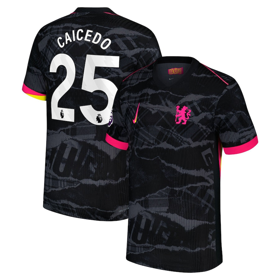 Moisés Caicedo Chelsea Nike 2024/25 Third Player Authentic T-shirt - Anthracite