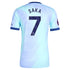 Bukayo Saka Arsenal adidas Originals 2024/25 Third Player Authentic T-shirt - Aqua