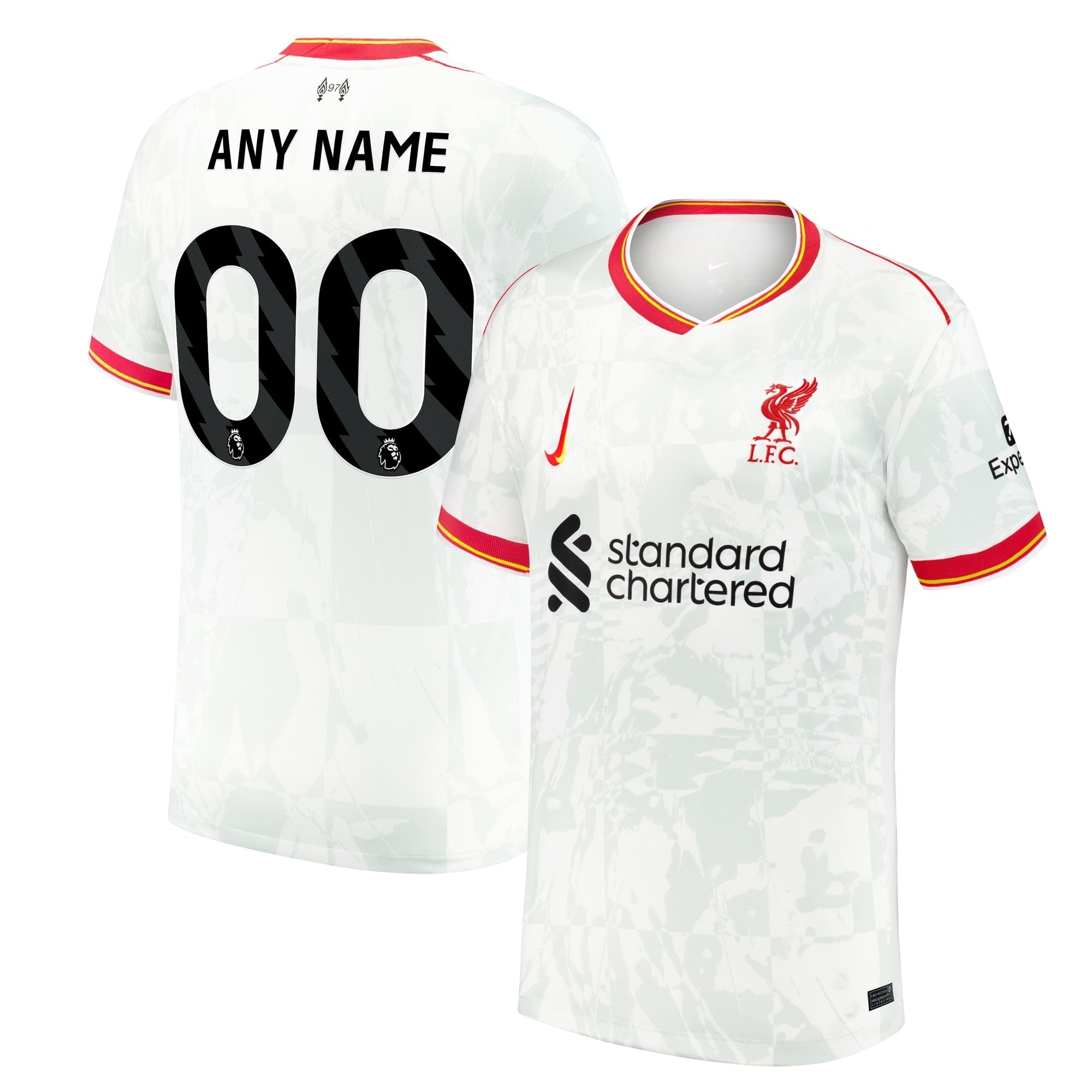 Liverpool Nike 2024/25 Third Custom  Authentic T-shirt - White