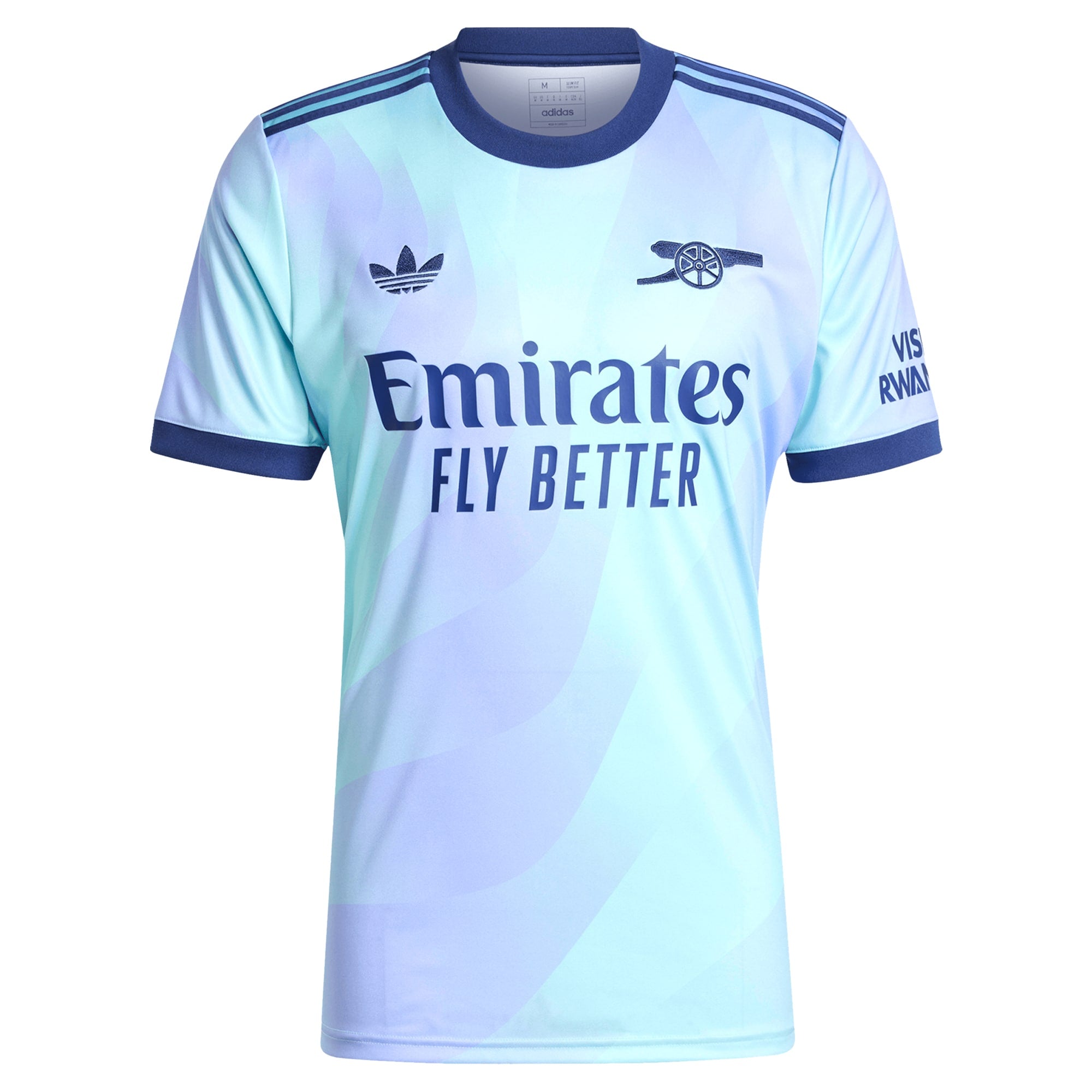 Arsenal adidas Originals 2024/25 Third Custom Authentic T-shirt - Aqua