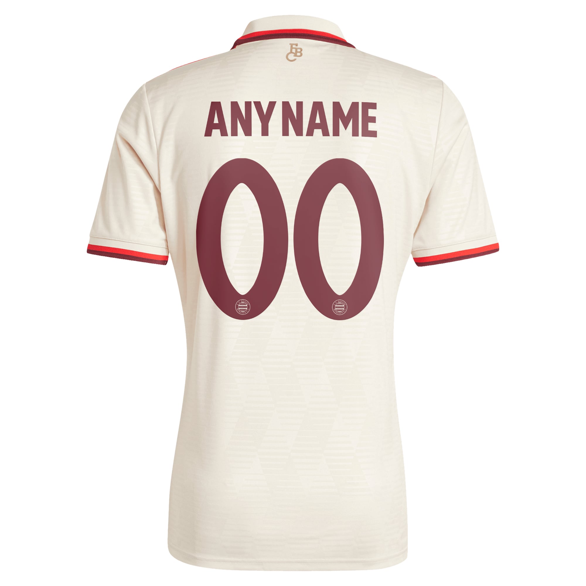 Bayern Munich adidas Originals 2024/25 Third Custom Authentic T-shirt - Cream