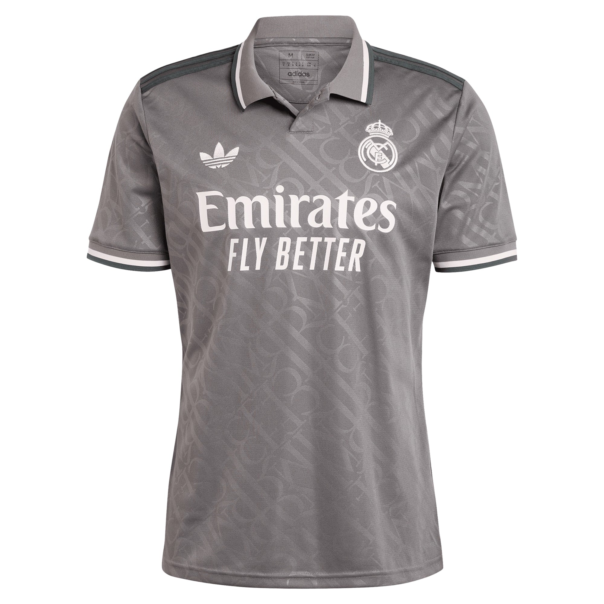 Real Madrid adidas Originals 2024/25 Third Authentic T-shirt - Charcoal
