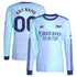Arsenal adidas Originals 2024/25 Third Long Sleeve Custom Authentic T-shirt - Aqua