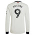 Rasmus Højlund Manchester United adidas Originals 2024/25 Third Long Sleeve Authentic T-shirt - Cream