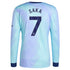 Bukayo Saka Arsenal adidas Originals 2024/25 Third Long Sleeve Player Authentic T-shirt - Aqua
