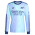 Gabriel Martinelli Arsenal adidas Originals 2024/25 Third Long Sleeve Player Authentic T-shirt - Aqua