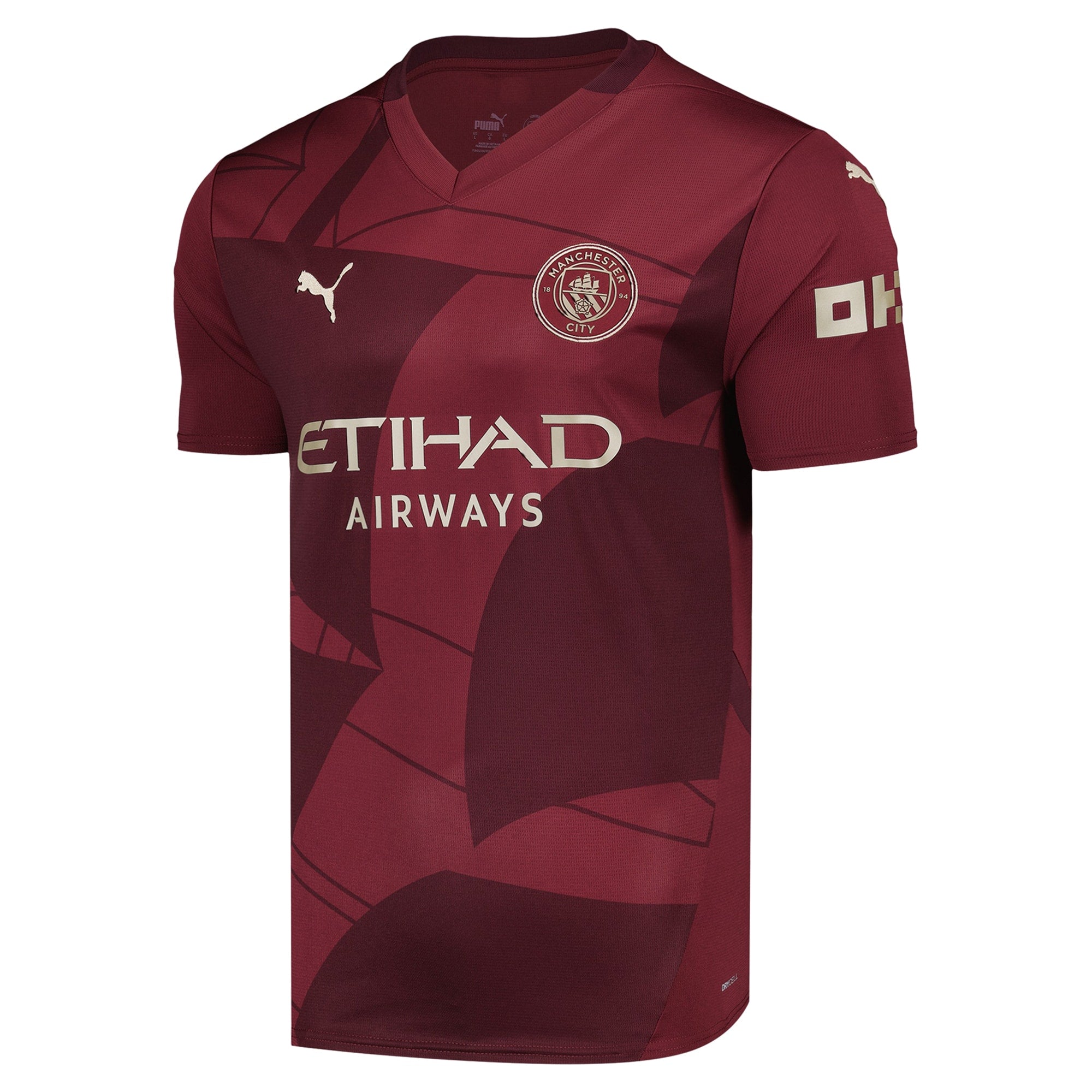 Kevin De Bruyne Manchester City Puma 2024/25 Third Player Authentic T-shirt - Burgundy
