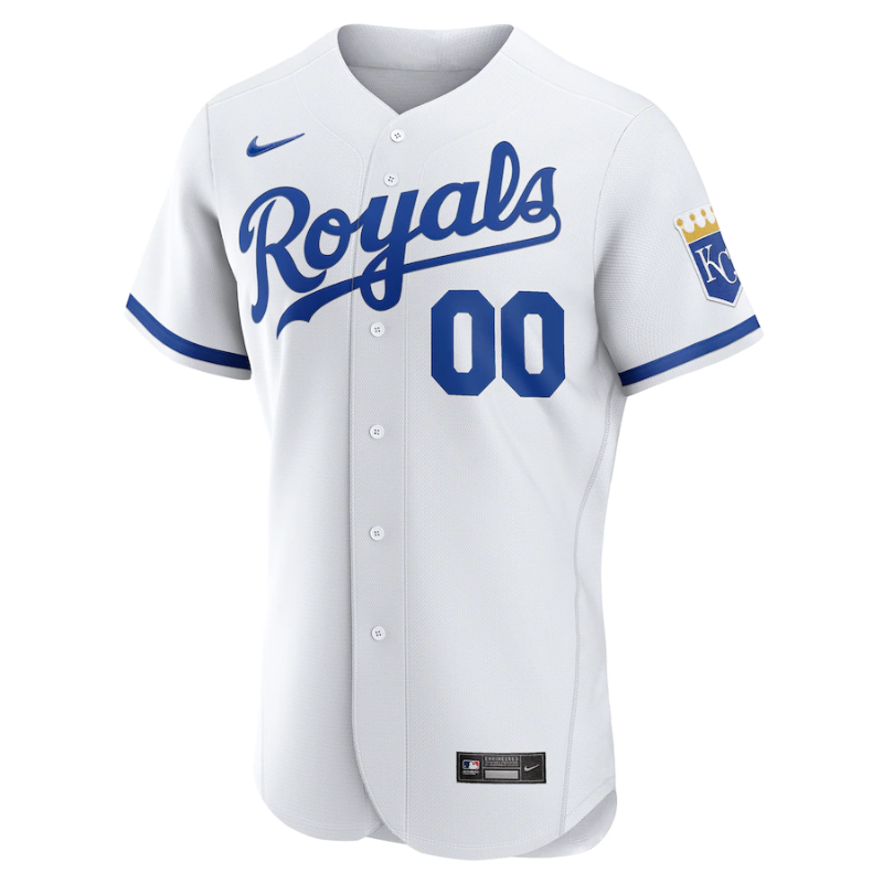 Kansas City Royals White Official Custom Jersey Unisex Pro Official - Jersey Teams World