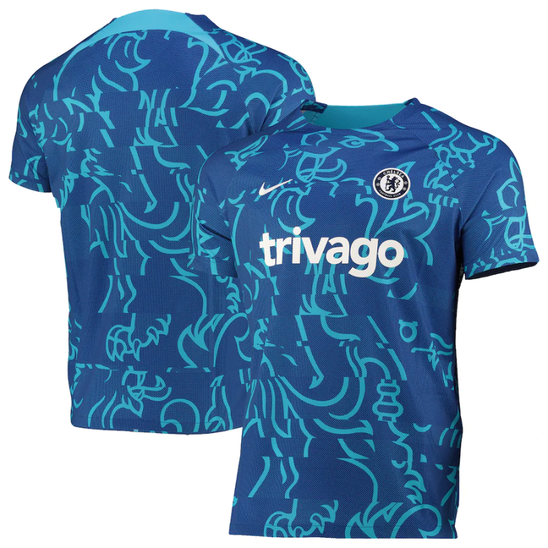 Chelsea Chelsea Pre-Match Top 2022-23 Custom Unisex Jersey - Jersey Teams World