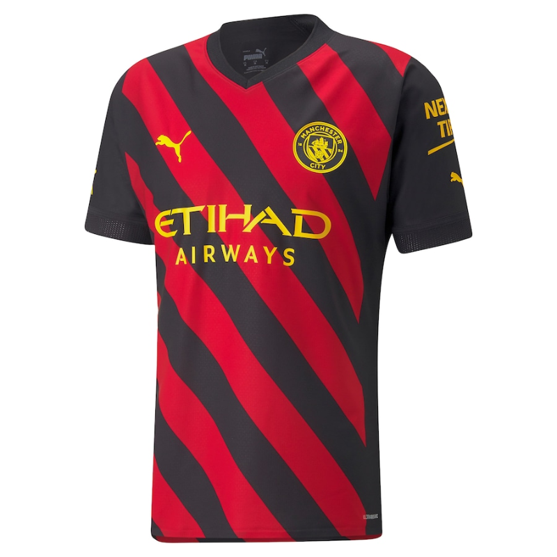 Manchester City Away Shirt   2022-23 with De Bruyne 17 printing Unisex Jersey Pro - Jersey Teams World