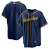Milwaukee Brewers Team 2022 Home Custom Jersey Unisex Pro Official - Navy - Jersey Teams World