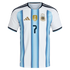 Argentina 2026 Home Player Jersey #7 - White (De Paul )