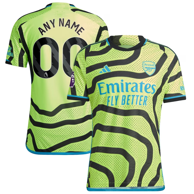 Arsenal 2023/24 Away Customized Authentic T-shirt - Yellow