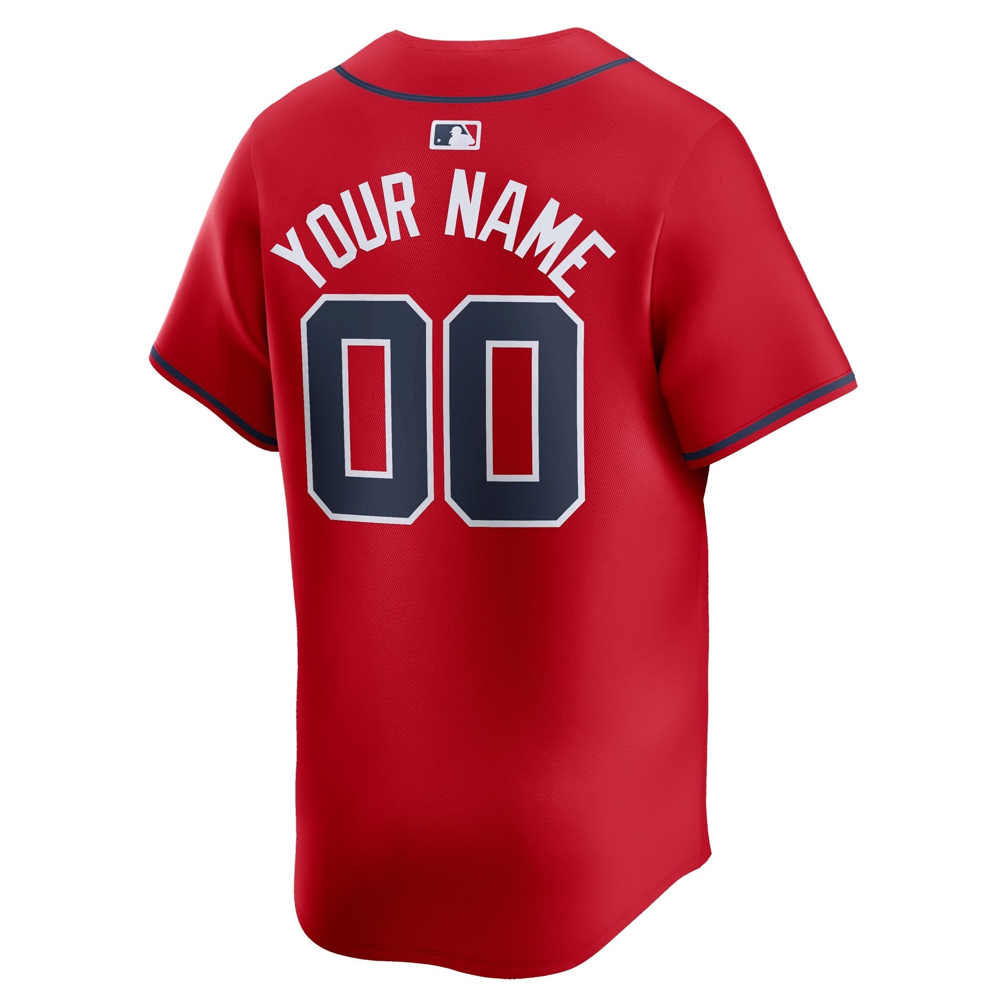 Atlanta Braves Nike Alternate Limited Custom Authentic T-shirt – Red