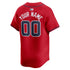 Atlanta Braves Nike Alternate Limited Custom Authentic T-shirt – Red