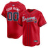 Atlanta Braves Nike Alternate Limited Custom Authentic T-shirt – Red
