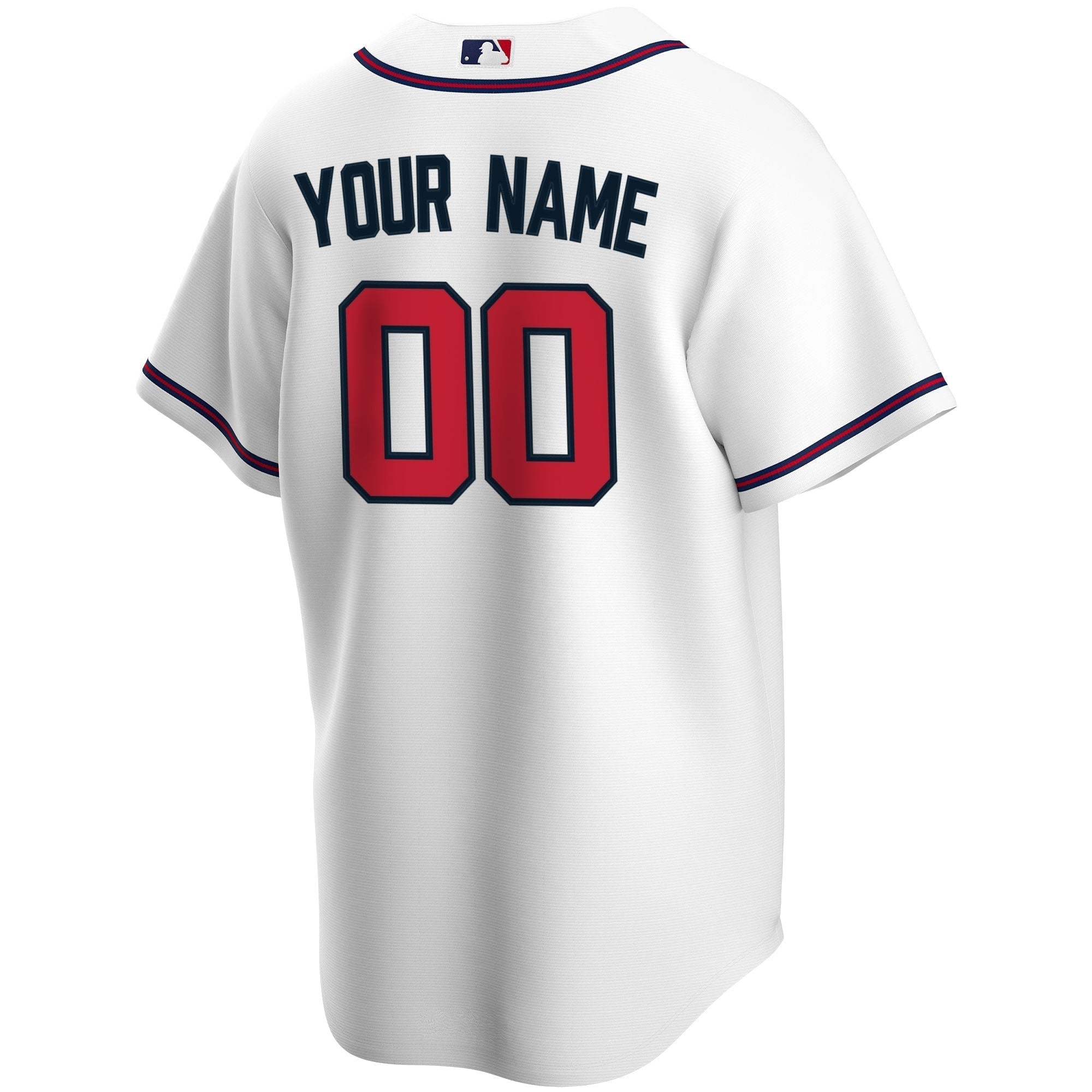 Atlanta Braves Nike Home Custom Authentic T-shirt - White