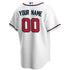 Atlanta Braves Nike Home Custom Authentic T-shirt - White
