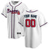 Atlanta Braves Nike Home Custom Authentic T-shirt - White
