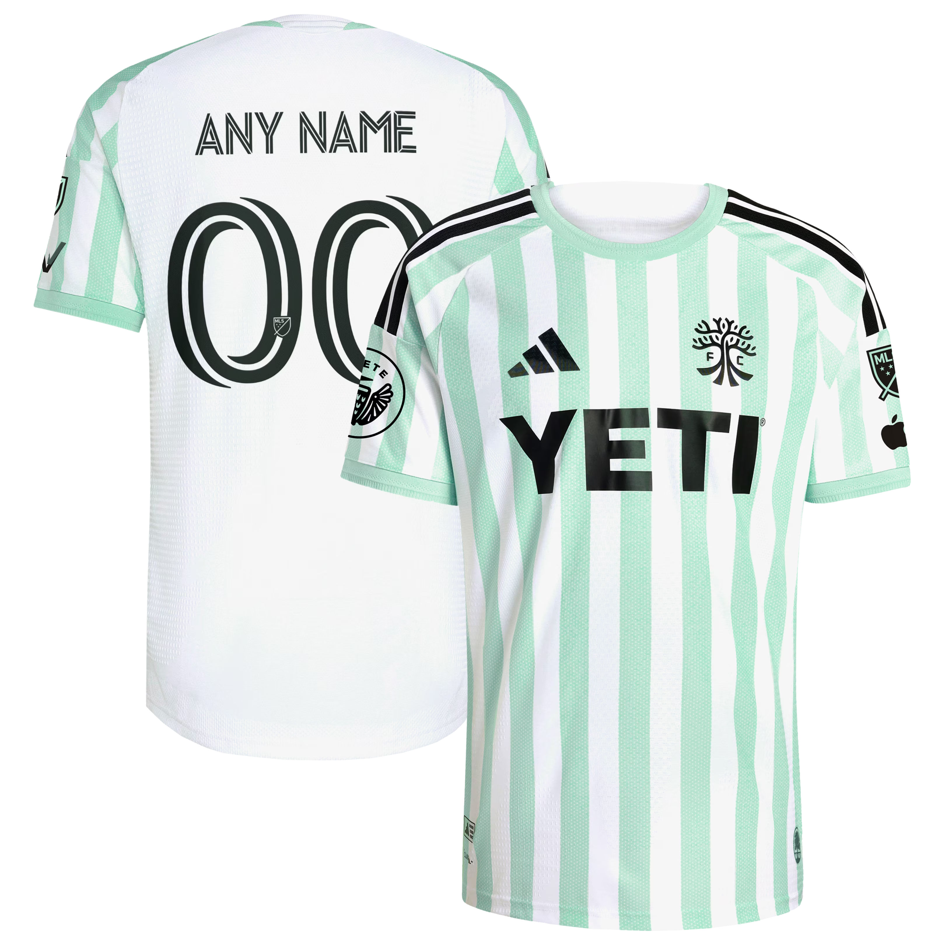 Austin FC // adidas Official 2026 The Rooted Kit Custom Match Jersey – White