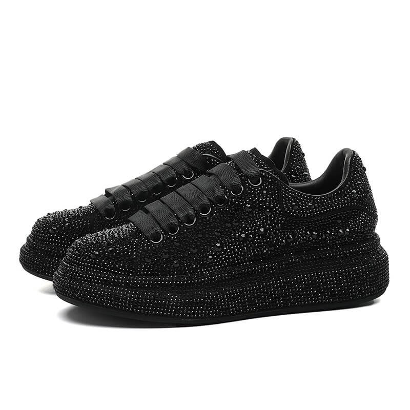 Women nevada Bling Rhinestone shoe, Fashion Casual sneaker Crystal Street for Ladies