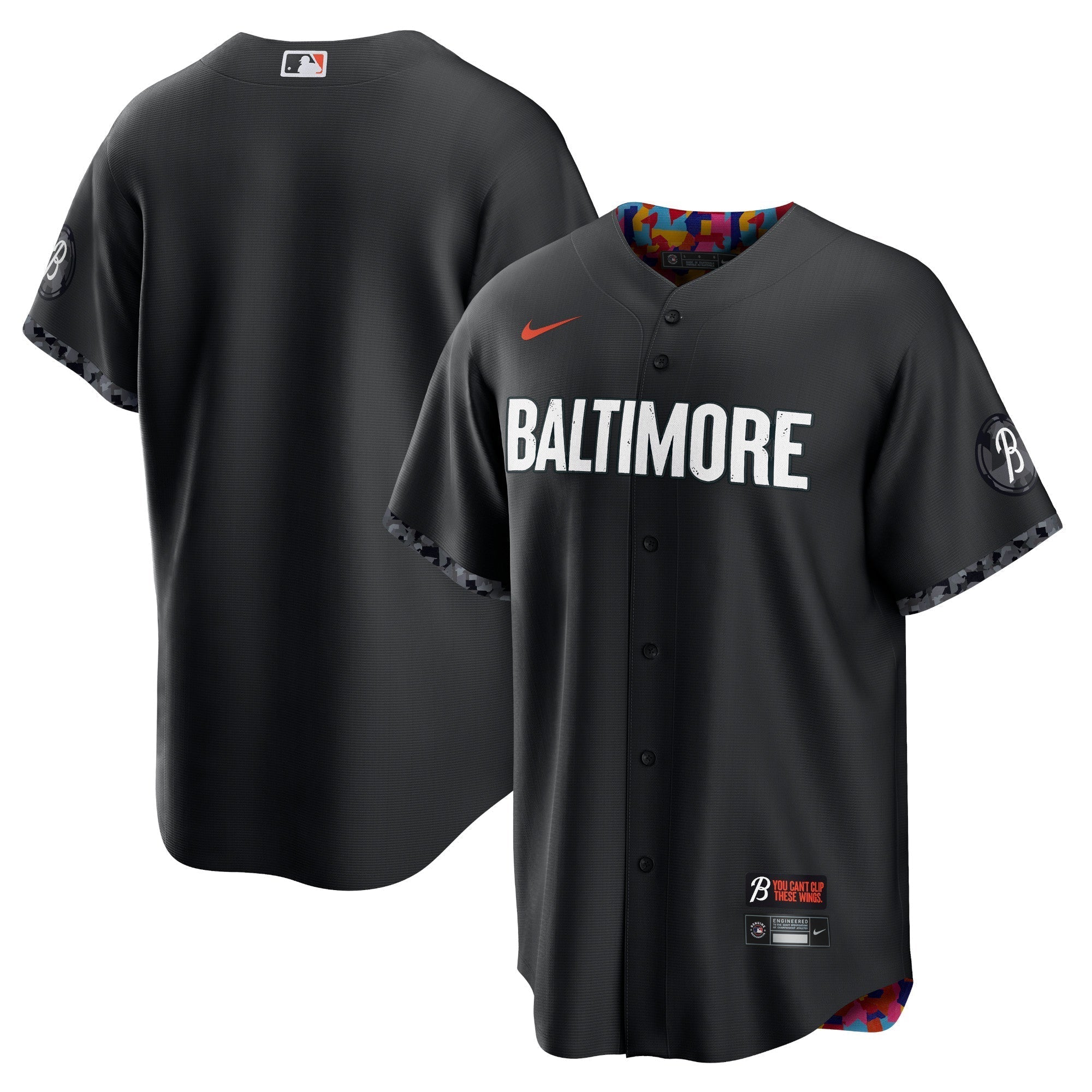 Baltimore Orioles Nike City Connect Custom Authentic T-shirt - Black