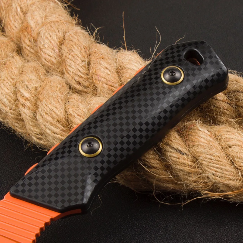 Benchmade 15600OR Raghorn Fixed Blade: D2 Steel & All-Weather Santoprene Grip