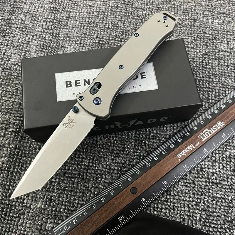 Benchmade BM537 Tanto: 205mm CNC Titanium | TC4 Alloy Handle | Elite 60 HRC