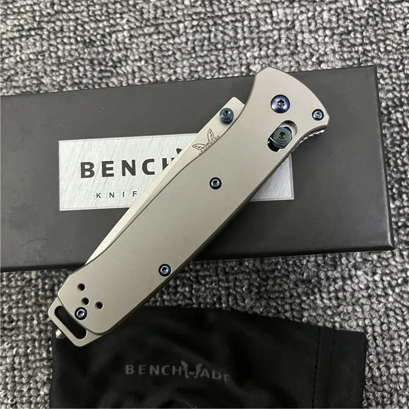 Benchmade BM537 Tanto: 205mm CNC Titanium | TC4 Alloy Handle | Elite 60 HRC