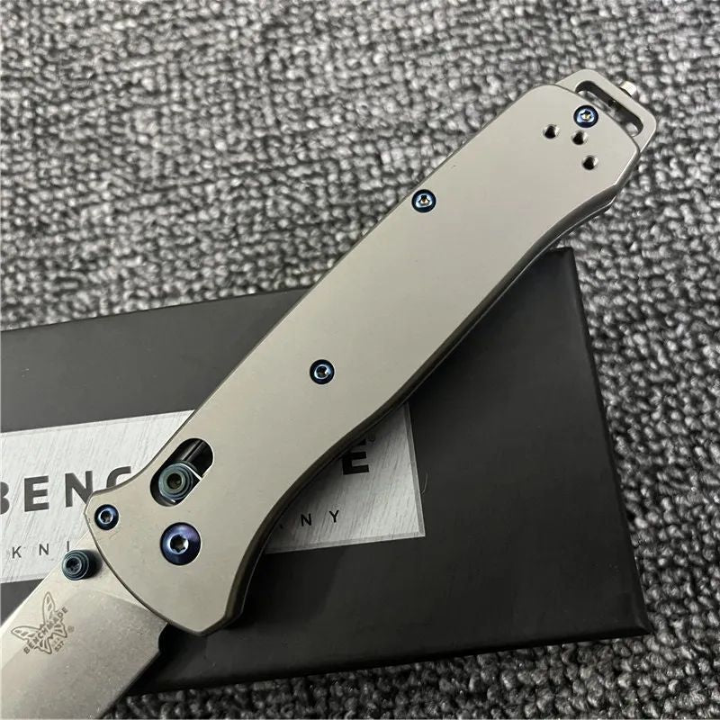Benchmade BM537 Tanto: 205mm CNC Titanium | TC4 Alloy Handle | Elite 60 HRC