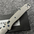 Benchmade BM537 Tanto: 205mm CNC Titanium | TC4 Alloy Handle | Elite 60 HRC