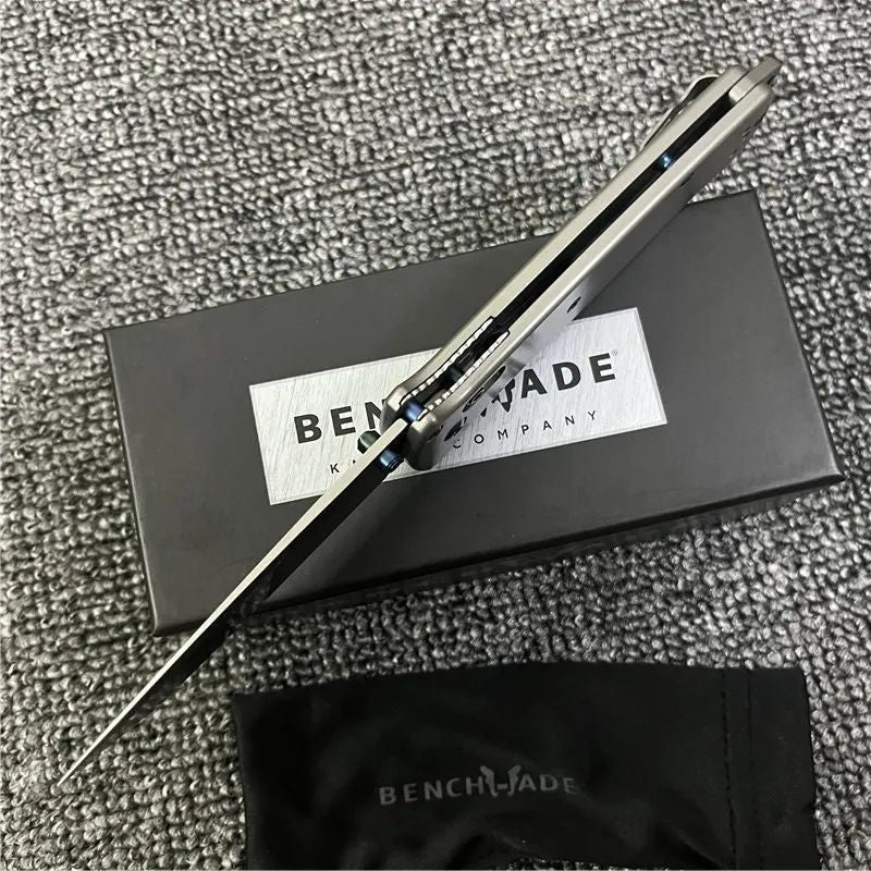 Benchmade BM537 Tanto: 205mm CNC Titanium | TC4 Alloy Handle | Elite 60 HRC