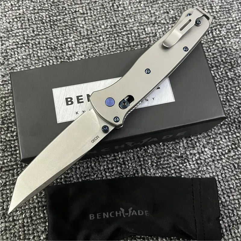 Benchmade BM537 Tanto: 205mm CNC Titanium | TC4 Alloy Handle | Elite 60 HRC
