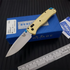 Benchmade 535 Bugout "Golden" Edition: Solid Brass Handle & Stone-Washed Steel