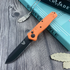 Professional Title: Benchmade 8551 Mediator Auto: Safety Orange S90V Tactical Folder